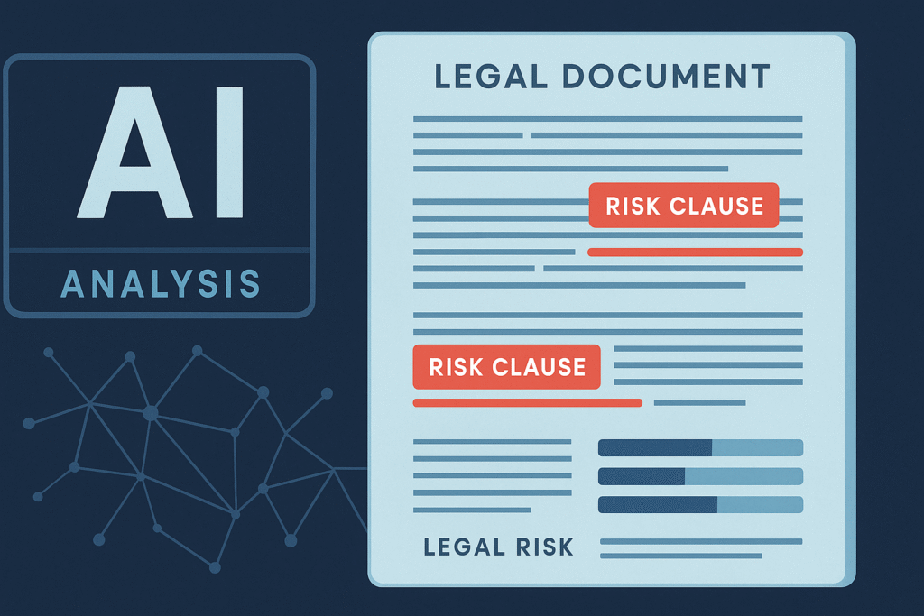 ai contract analysis system highlighting legal risks