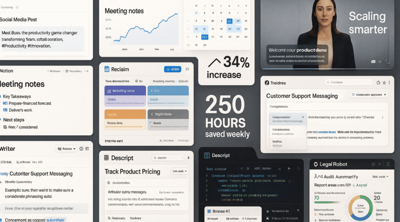 AI tools U.S. startups use daily for marketing, coding, meetings, and scaling