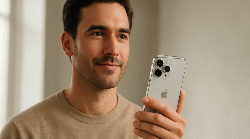 A user interacting with a new iPhone feature, showcasing one of the latest Apple Intelligence upgrades for enhanced productivity and privacy.