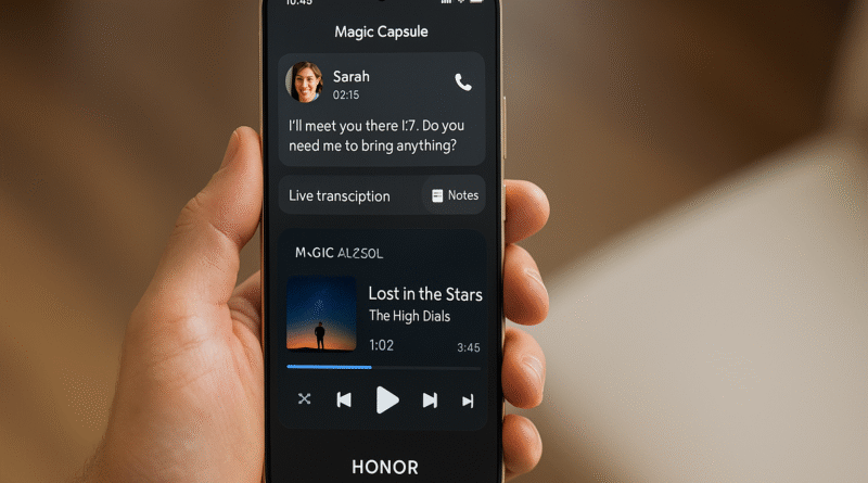 Magic Capsule UI Honor Smart UI Agent