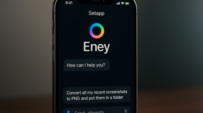 Setapp AI assistant Eney on iOS screen